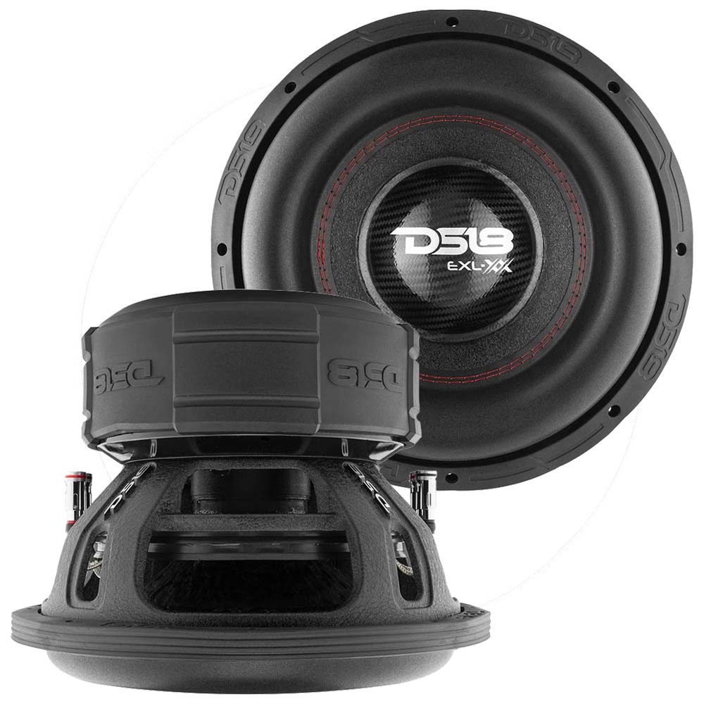 DS18 High Excursion 12-Inch Subwoofer - 4000W Dual Voice Coil 4-Ohm - Model EXLXX124DHE