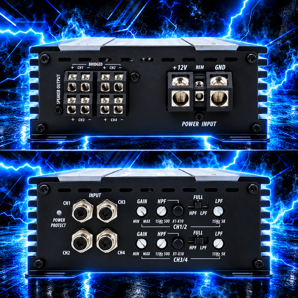 DC Audio PS1200x4 - Mini 4 Channel Amplifier