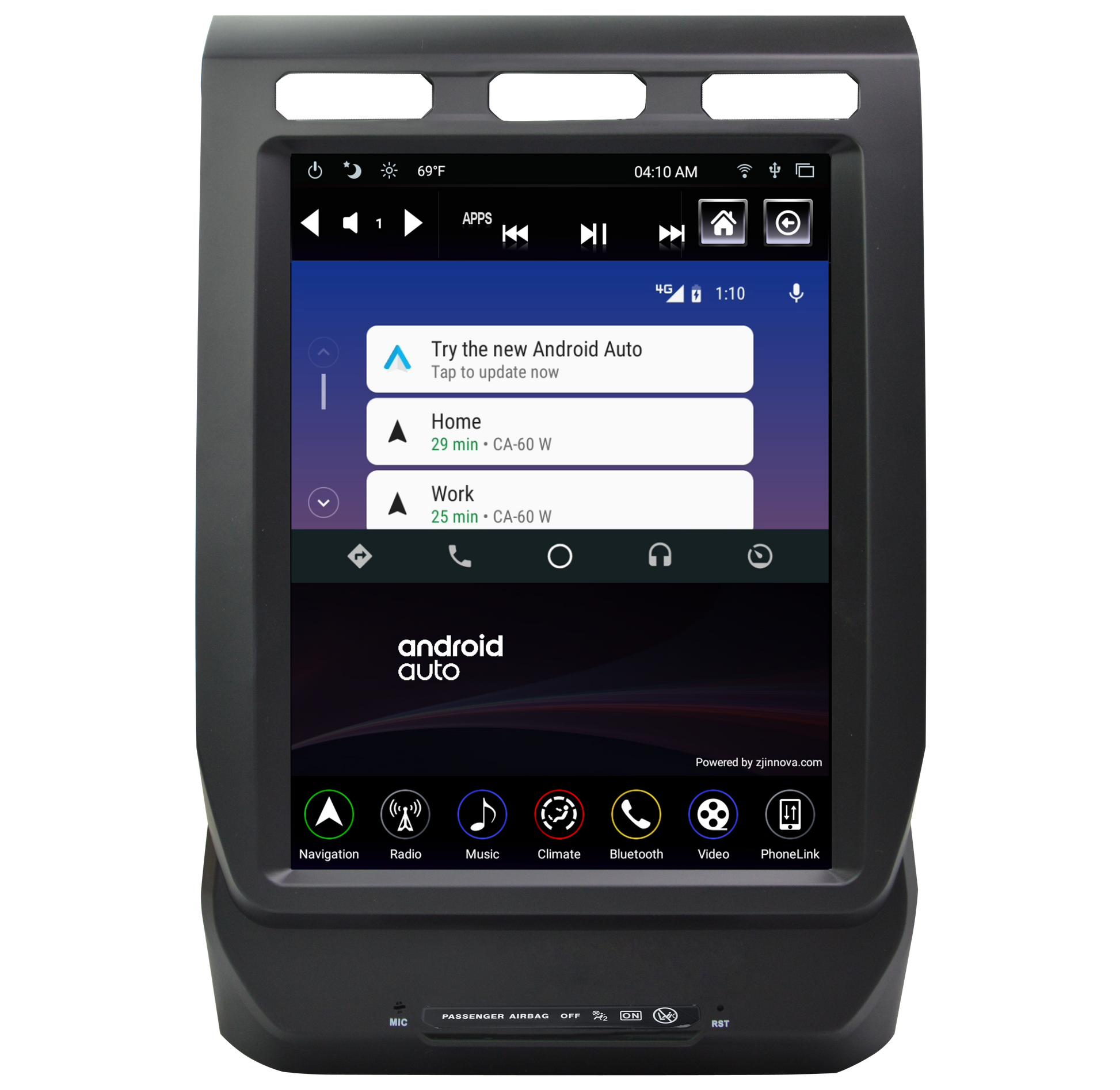 Linkswell 2015-2020 FORD F150/2017-2022 FORD SUPER DUTY GENERATION 4 T-STYLE RADIO - Wireless CarPlay/Android Auto Adapter (NO HDMI INPUT) TS-FDPU12-1RR-4B-(Factory Rework) - View 4