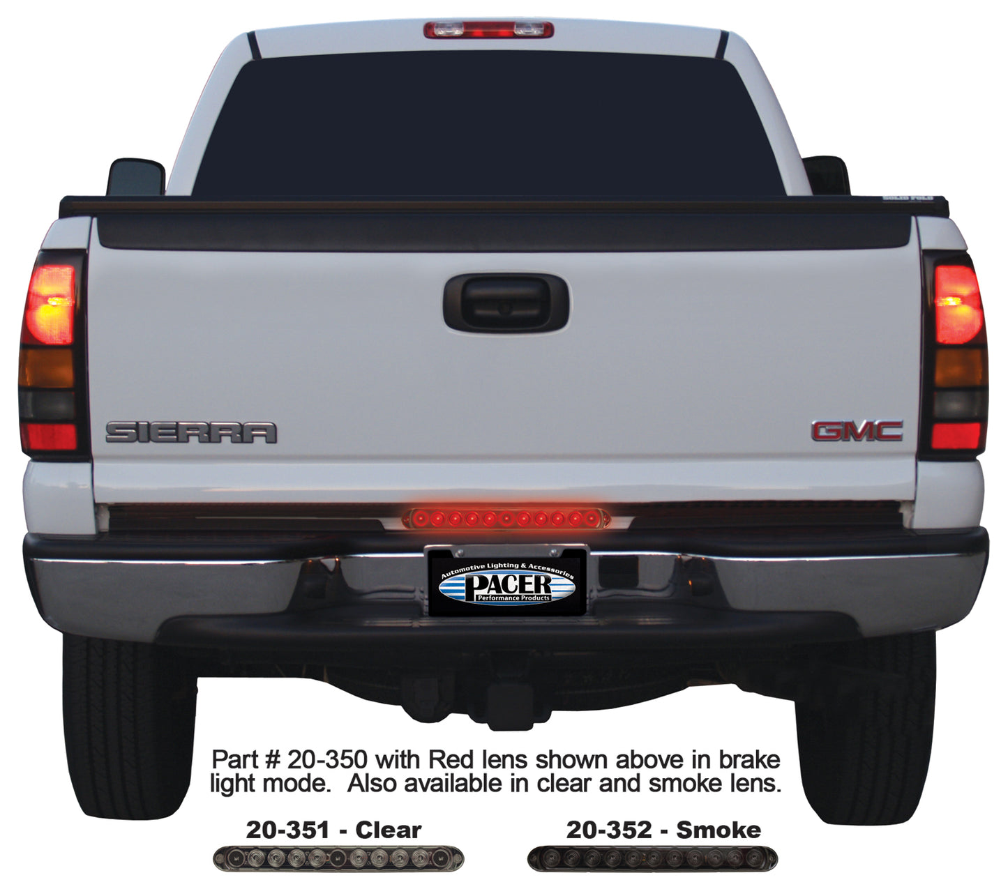Pacer Performance - 20-350 - Tailgate Light -  20-350 Outback F4 15" Mini LED Light Bar, Red - P/N: 20-350