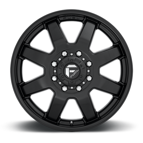 Fuel 1PC D436 Maverick 20-Inch Satin Black Dually Wheel, 8.25-Inch Width, 8x200 Bolt Pattern, +122 mm Offset