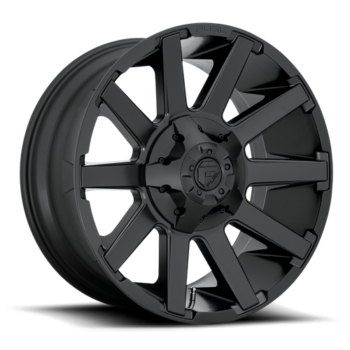 Fuel 1PC D437 Contra 20x9 Satin Black Wheel, 6x135/6x139.7 Bolt Pattern, 2mm Offset
