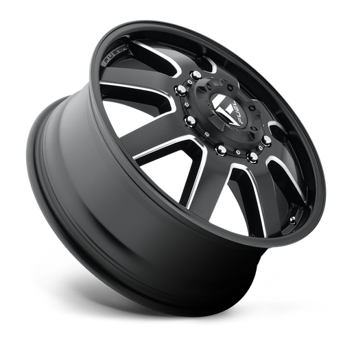 Fuel 1PC D538 Maverick 20-Inch Matte Black Milled Dually Wheel, 8x6.5 Bolt Pattern, +122 Offset