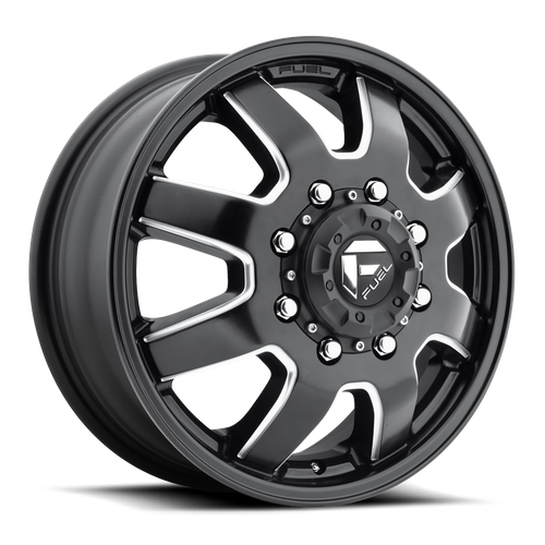 Fuel 1PC D538 Maverick 17x6.5 Matte Black Milled Wheel, 8x6.5 Bolt Pattern, +116 Offset