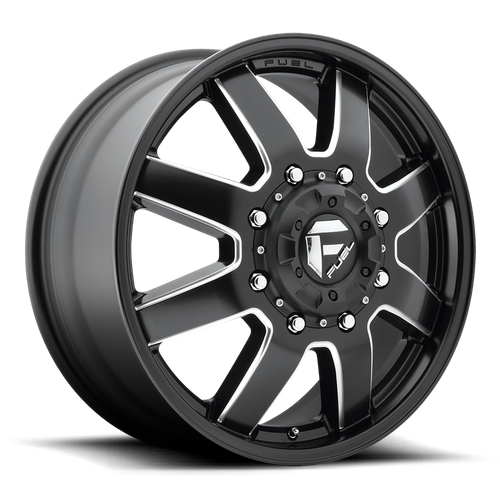 Fuel 1PC D538 Maverick 20-Inch Matte Black Milled Dually Wheel, 8x6.5 Bolt Pattern, +122 Offset