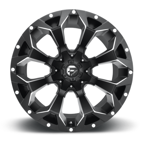 Fuel 1PC D546 Assault 20x10 8x180 Matte Black Milled Wheel, -18 Offset