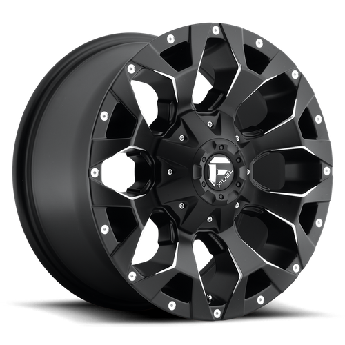 Fuel 1PC D546 Assault 17x9 Matte Black Milled Wheel, 8x6.5 Bolt Pattern, +1 Offset