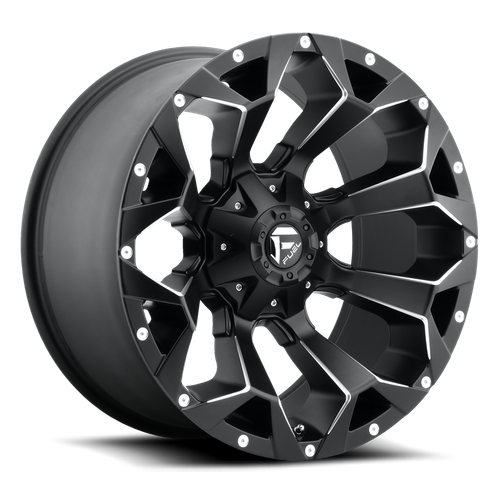 Fuel 1PC D546 Assault 20x10 8x180 Matte Black Milled Wheel, -18 Offset