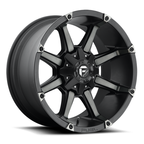 Fuel 1PC D556 Coupler 18x9 Matte Black Double Dark Tint Wheel, 6x135/6x139.7, +1 Offset