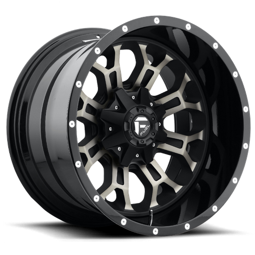 Fuel 1PC D561 Crush 17x9 Wheel, 5x4.5/5x5 Bolt Pattern, Gloss Machined Double Dark Tint