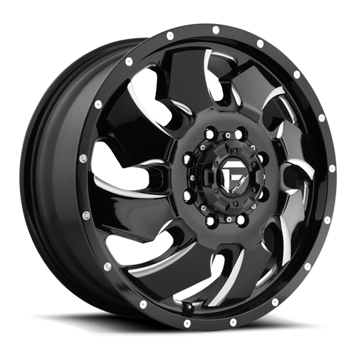 Fuel 1PC D574 Cleaver 20-Inch Gloss Black Milled Wheel, 8x200 Bolt Pattern, +105 Offset