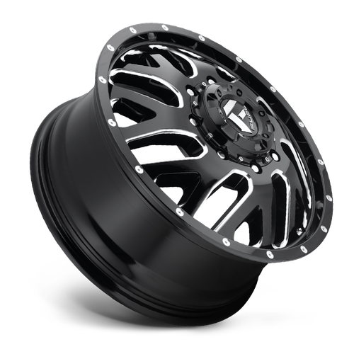 Fuel 1PC D581 Triton 20x8.25 Gloss Black Milled Wheel, 8x210 Bolt Pattern, +105 Offset