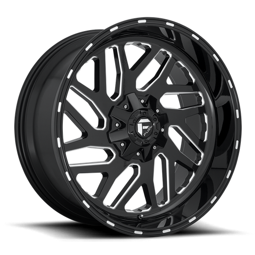 Fuel 1PC D581 Triton 20x10 8x180 Gloss Black Milled Wheel, -18 Offset