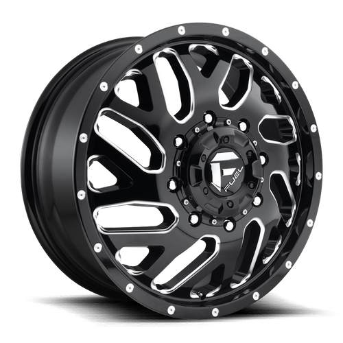 Fuel 1PC D581 Triton 20x8.25 Gloss Black Milled Wheel, 8x210 Bolt Pattern, +105 Offset