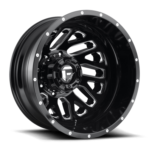 Fuel 1PC D581 Triton 20x8.25 Wheel, 8x6.5 Bolt Pattern, -240 Offset, Gloss Black Milled