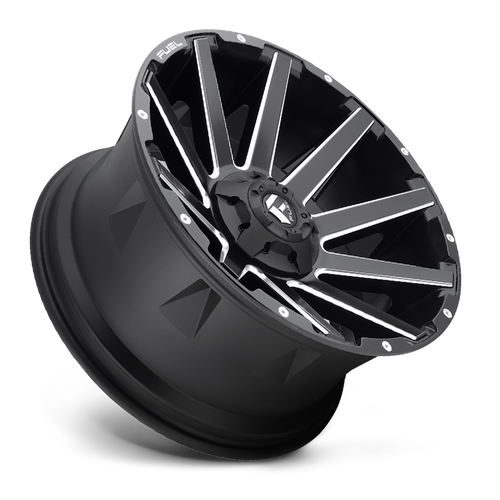 Fuel 1PC D616 Contra 20x10 Matte Black Milled Wheel, 6x135/6x139.7, -19 Offset