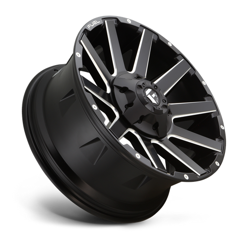 Fuel 1PC D616 Contra 20x9 Matte Black Milled Wheel, 6x135/6x139.7, +20 Offset