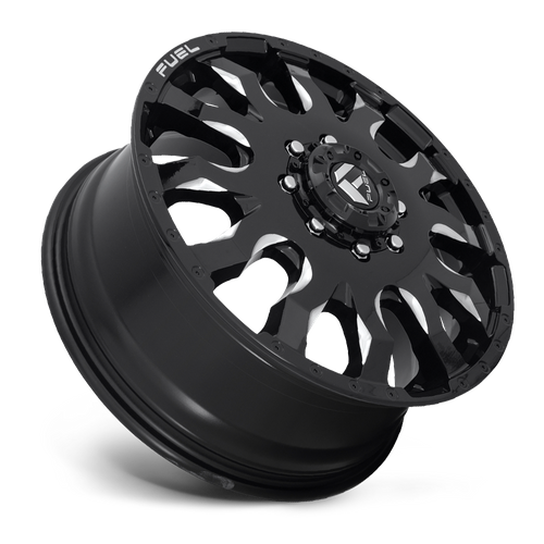 Fuel 1PC D673 Blitz 20x8.25-Inch Gloss Black Milled Wheel, 8x210 Bolt Pattern, +105 Offset