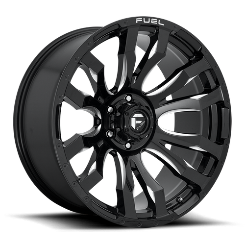 Fuel 1PC D673 Blitz 20x9 Wheel, 8x6.5 Bolt Pattern, Gloss Black Milled