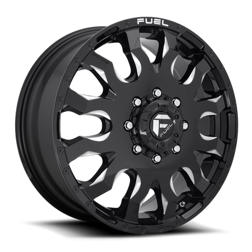 Fuel 1PC D673 Blitz 20 x 8.25 Gloss Black Milled Wheel, 8x6.5 Bolt Pattern, +105 Offset