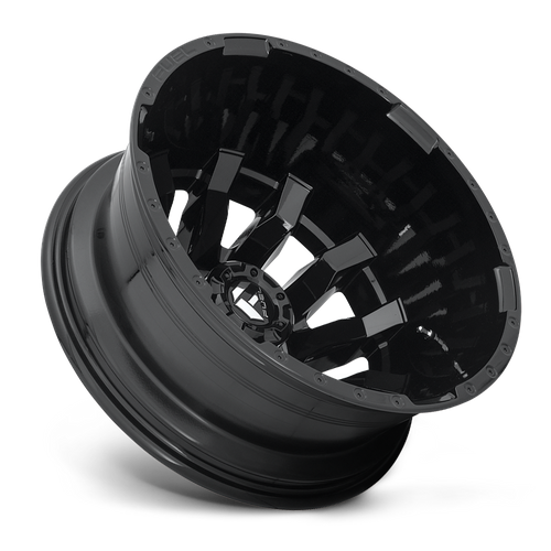 Fuel 1PC D675 Blitz 20-Inch Gloss Black Dually Wheel, 8.25-Inch Width, 8x200 Bolt Pattern, -202 Offset
