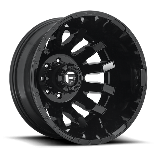 Fuel 1PC D675 Blitz 20-Inch Gloss Black Dually Wheel, 8.25-Inch Width, 8x200 Bolt Pattern, -202 Offset