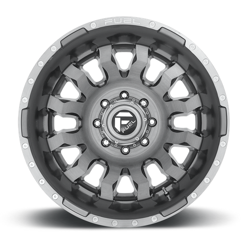 Fuel 1PC D693 Blitz 20-Inch Platinum Dually Wheel, 8.25-Inch Width, 8x200 Bolt Pattern, -202 Offset