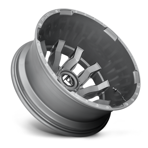 Fuel 1PC D693 Blitz 20-Inch Platinum Dually Wheel, 8.25-Inch Width, 8x200 Bolt Pattern, -202 Offset