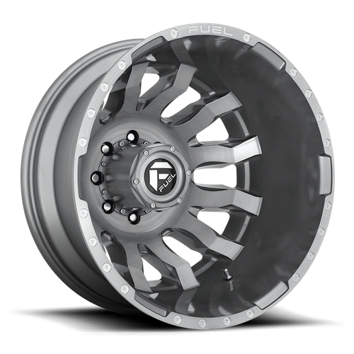 Fuel 1PC D693 Blitz 20-Inch Platinum Dually Wheel, 8.25-Inch Width, 8x200 Bolt Pattern, -202 Offset