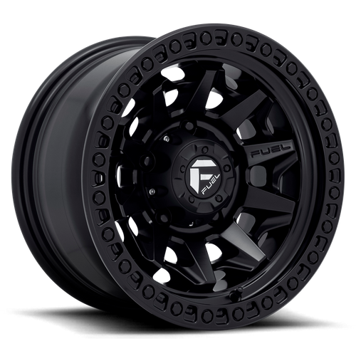 Fuel 1PC D694 COVERT 15x8 Matte Black Wheel, 5x4.5 Bolt Pattern, -19 Offset
