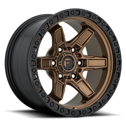Fuel 1PC D699 Kicker 17x9 Wheel, 6x5.5 Bolt Pattern, Matte Bronze with Black Bead Ring
