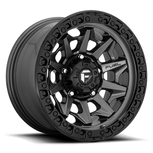 Fuel 1PC D716 COVERT 18x9 Wheel, 8x180 Bolt Pattern, Matte Gunmetal with Black Bead Ring