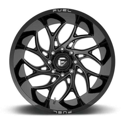Fuel 1PC D741 Runner Gloss Black Milled 20x10 Wheel, 5x5.5 Bolt Pattern, -18mm Offset