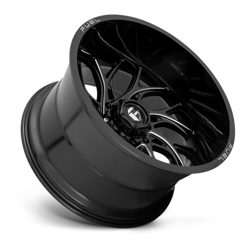 Fuel 1PC D741 Runner 22x10 Gloss Black Milled Wheel, 8x6.5 Bolt Pattern, -18mm Offset