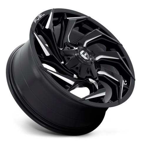 Fuel 1PC D753 Reaction 20x9 Gloss Black Milled Wheel, 8x6.5 Bolt Pattern, +1mm Offset