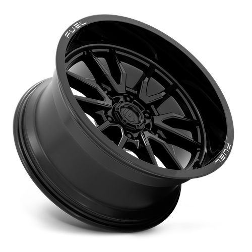 Fuel 1PC D760 Clash Gloss Black 20x9 Wheel, 8x180 Bolt Pattern, +1 Offset