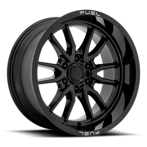 Fuel 1PC D760 Clash Gloss Black 20-Inch Wheel, 8x180 Bolt Pattern, +20 Offset