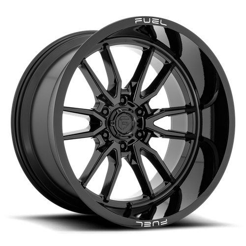 Fuel 1PC D760 Clash 22x12 6x135 Gloss Black Wheel, -44mm Offset