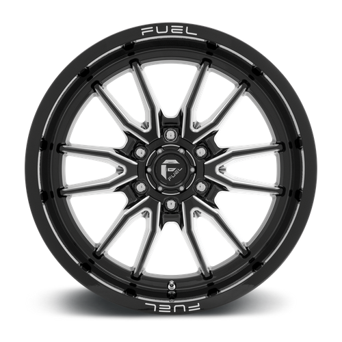 Fuel 1PC D761 Clash 20-Inch Gloss Black Milled Wheel, 8x170 Bolt Pattern