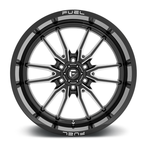 Fuel 1PC D761 Clash 22x12 Gloss Black Milled Wheel, 6x5.5 Bolt Pattern, -44mm Offset