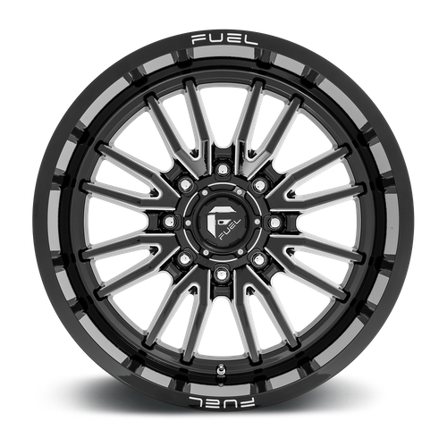 Fuel 1PC D761 Clash 22x12 Gloss Black Milled Wheel, 8x170, -44mm Offset