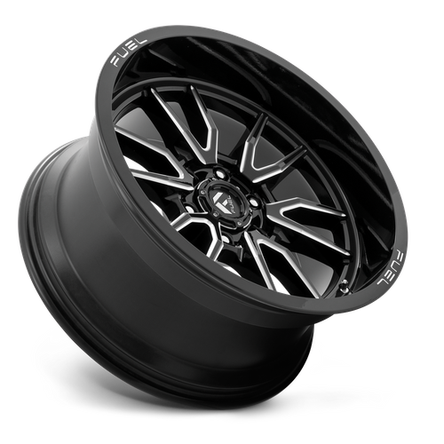 Fuel 1PC D761 Clash 20x9 Wheel, 8x180 Bolt Pattern, +1mm Offset, Gloss Black Milled