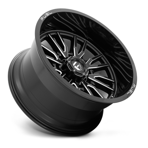 Fuel 1PC D761 Clash 22x12 Gloss Black Milled Wheel, 8x180 Bolt Pattern, -44mm Offset