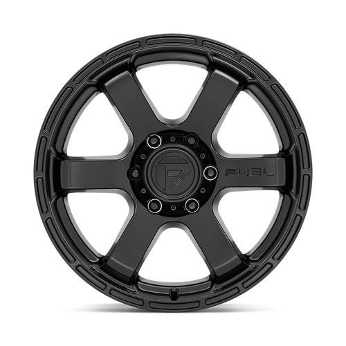 Fuel 1PC D766 Rush 18x9 Satin Black Wheel, 6x120 Bolt Pattern, 20mm Offset
