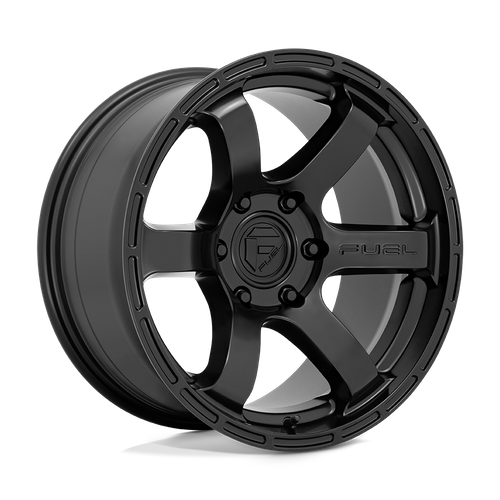 Fuel 1PC D766 Rush 18x9 Satin Black Wheel, 6x120 Bolt Pattern, 1mm Offset