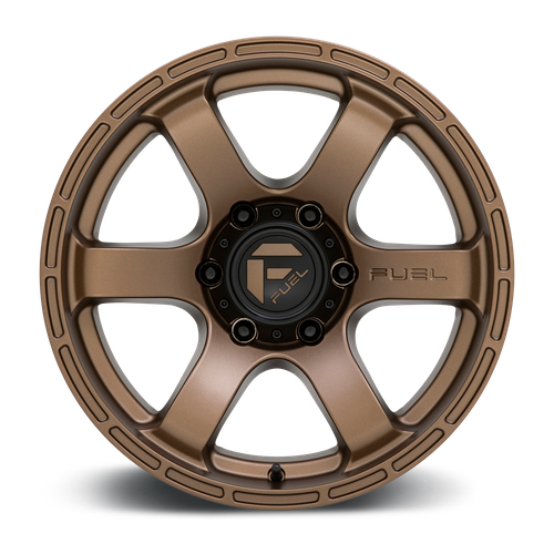 Fuel 1PC D768 RUSH 18x9 Matte Bronze Wheel, 6x5.5 Bolt Pattern, -12mm Offset