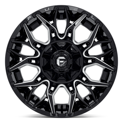 Fuel 1PC D769 Twitch Gloss Black Milled 20x10 Wheel