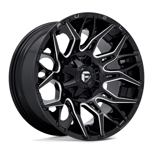 Fuel 1PC D769 Twitch Gloss Black Milled 20x10 Wheel