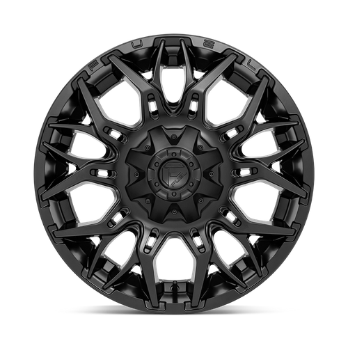 Fuel 1PC D772 Twitch 22x10 Blackout Wheel, 6x135/6x139.7, -18mm Offset