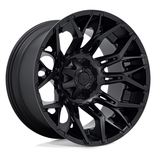Fuel 1PC D772 Twitch 22x12 Blackout Wheel, 5x4.5/5x5 Bolt Pattern, -44mm Offset